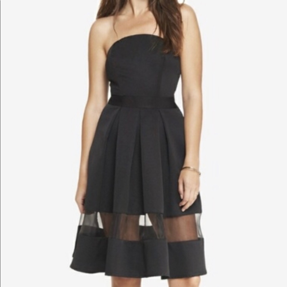 Express black cocktail dress